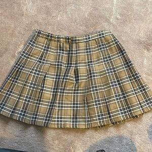 Tan school girl skirt nwt target brand